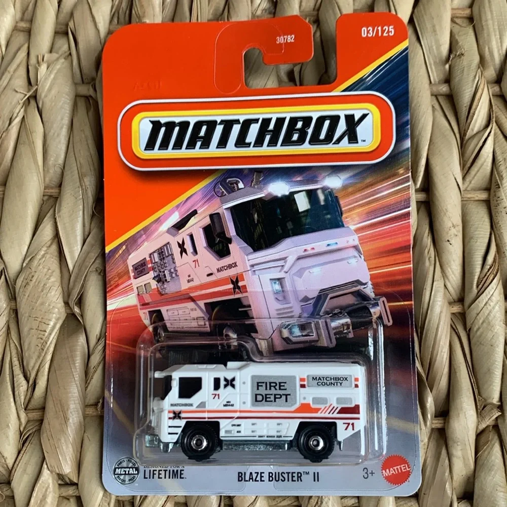 Matchbox County Fire Dept Truck Blaze Buster White Firetruck Engine FireEngine 🆕